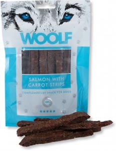 Woolf Dog Salmon & Carrot Strips 100 g