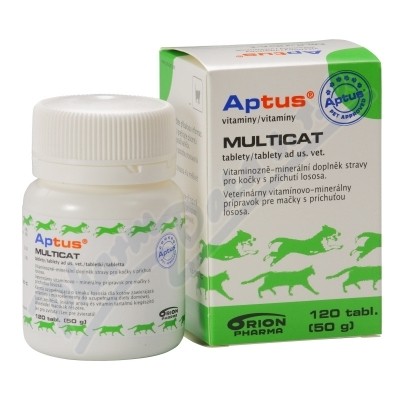 Aptus MULTICAT  multivitamín pre mačky 120 tabliet 