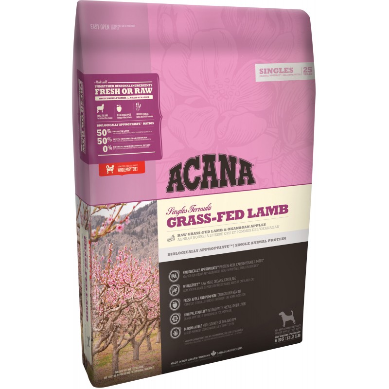 Acana Grass-Fed Lamb Singles 6 kg