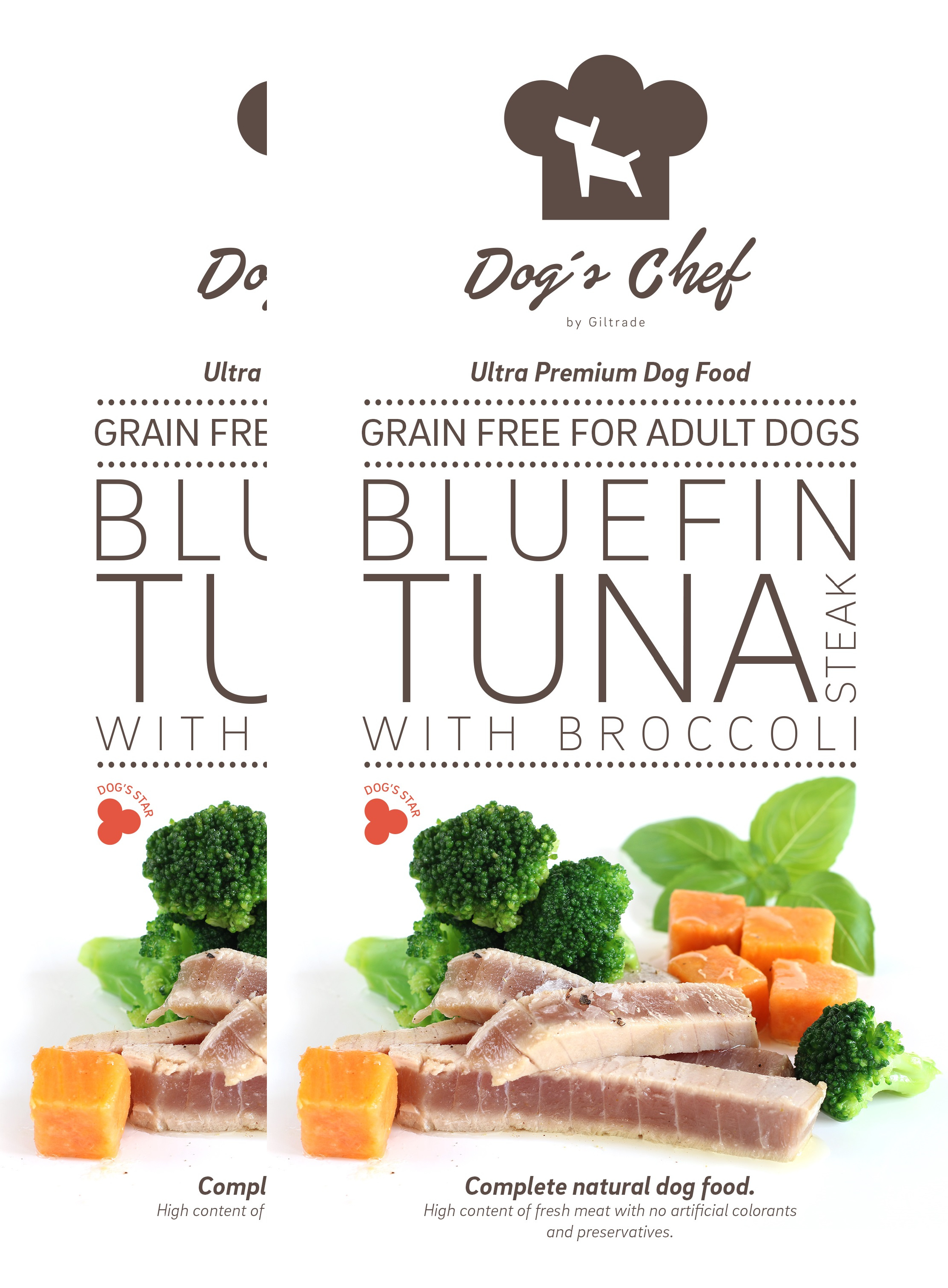 2x DOG’S CHEF Bluefin Tuna steak with Broccoli 15 kg + DOPRAVA ZDARMA