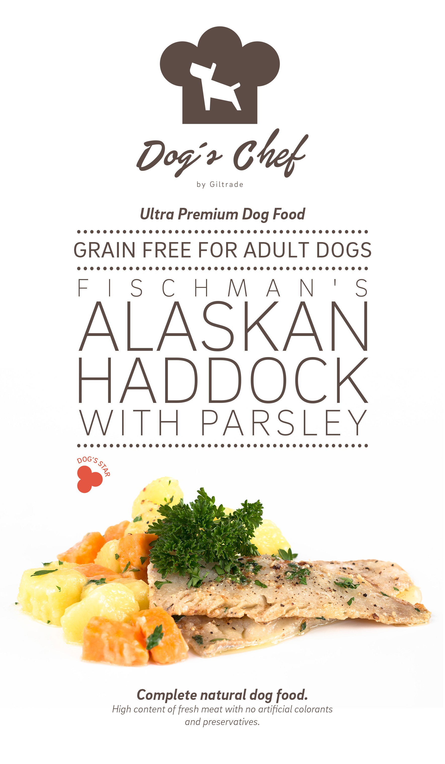DOG’S CHEF Fischman’s Alaskan Haddock with Parsley 15 kg + DOPRAVA ZDARMA