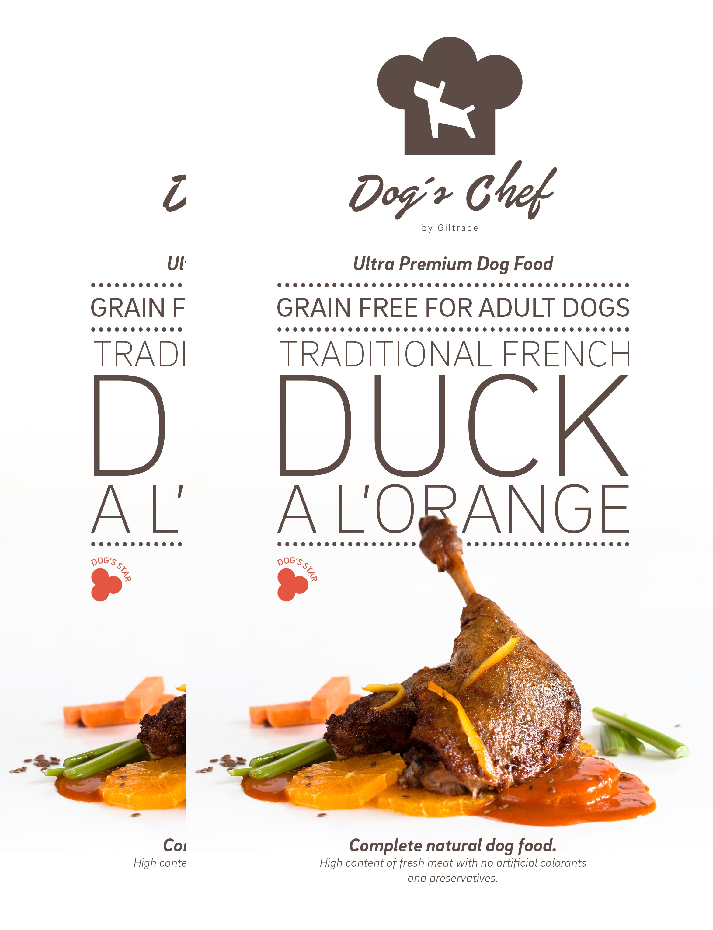 2x DOG’S CHEF Traditional French Duck a l’Orange 15 kg + DOPRAVA ZDARMA