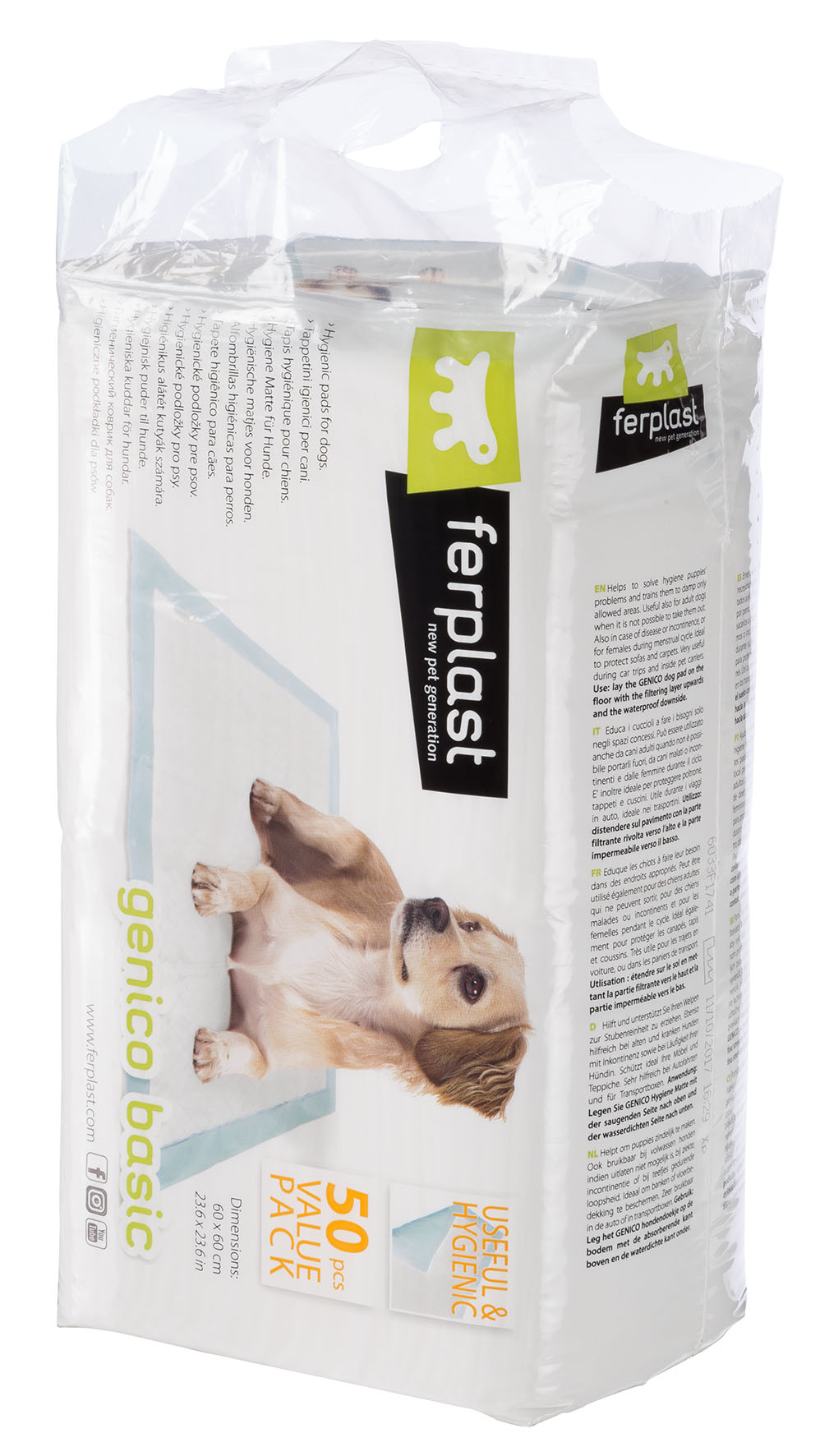 Ferplast Genico Basic absorbčné podložky pre psov 50 ks