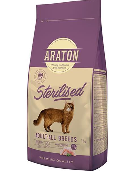 ARATON cat adult sterilised 15 kg + 1,5 kg ZDARMA